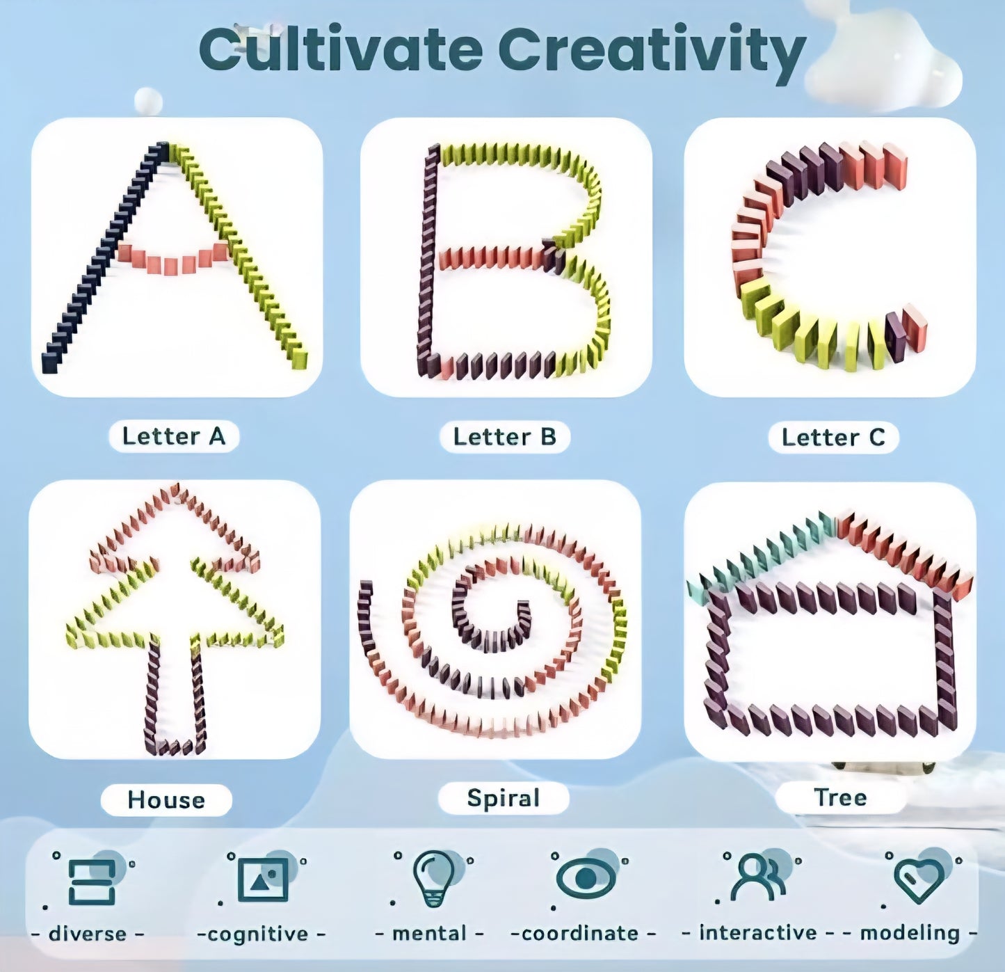 BlockChase™ – Race, Set, Domino | Instant Chain Reactions | Perfect for Little Hands