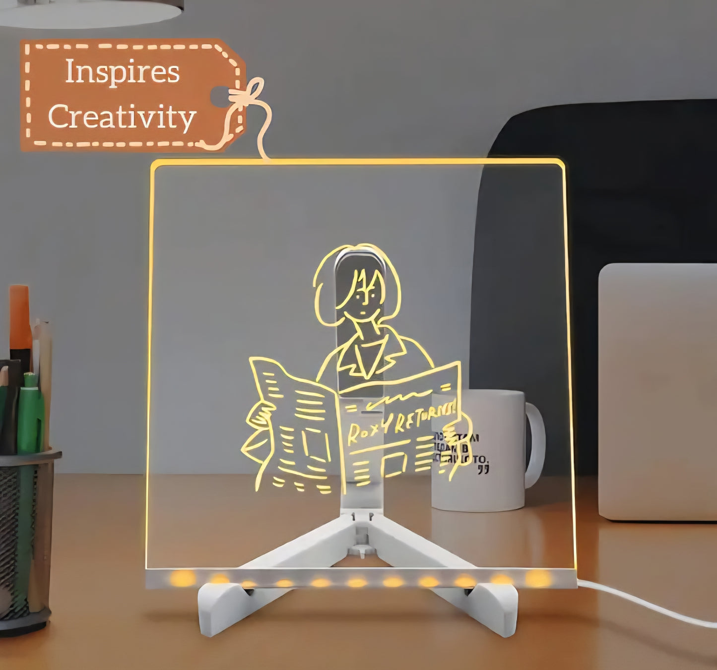 BrightBoard™ – The Ultimate Light-Up Drawing & Writing Pad!