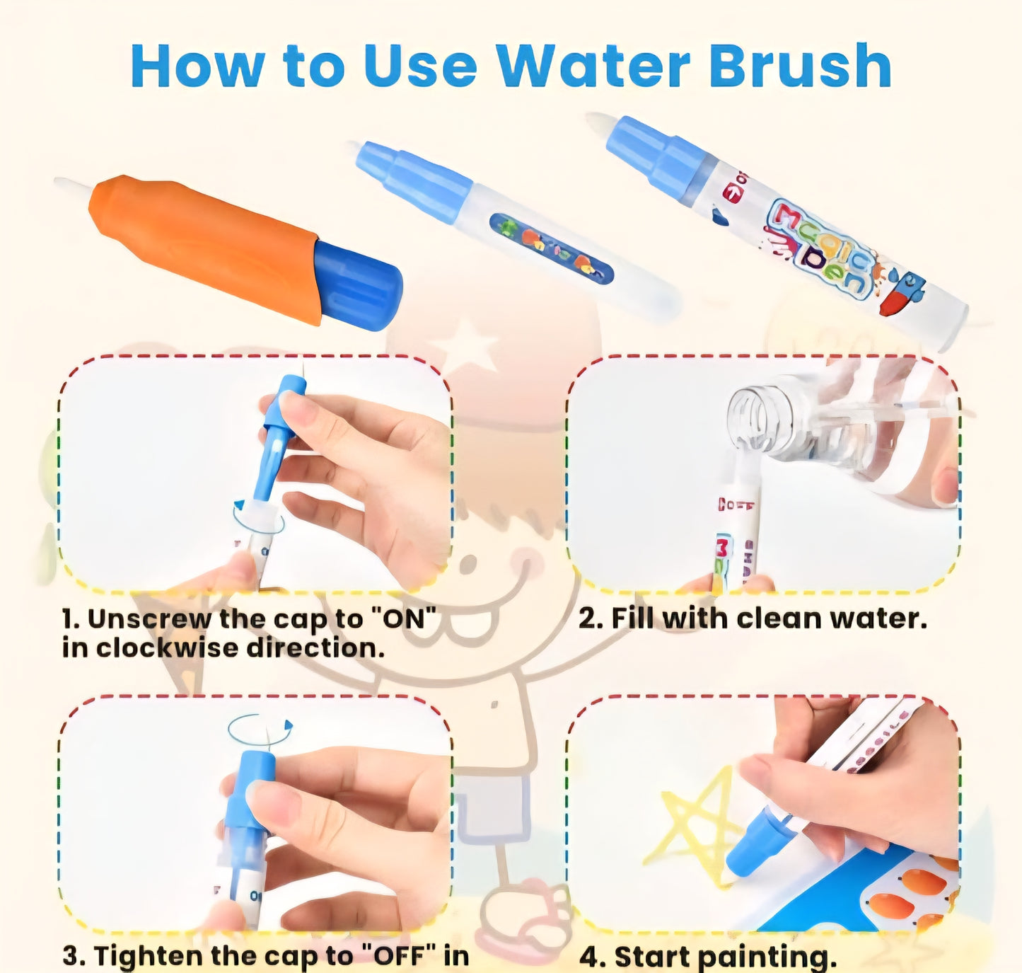 AquaScribble™- Mess-Free Art | Water Doodles | Learn Through Play