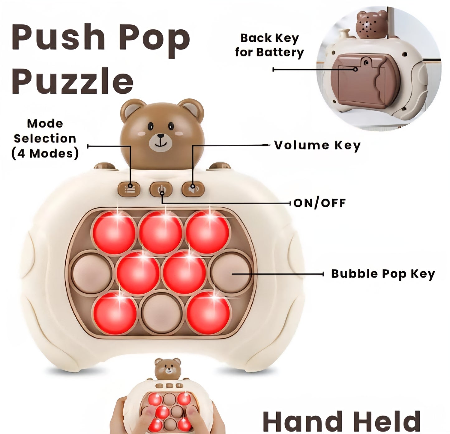 BubbleBlast™ – Light-Up Action | Memory Challenge | Stress Relief & Fun