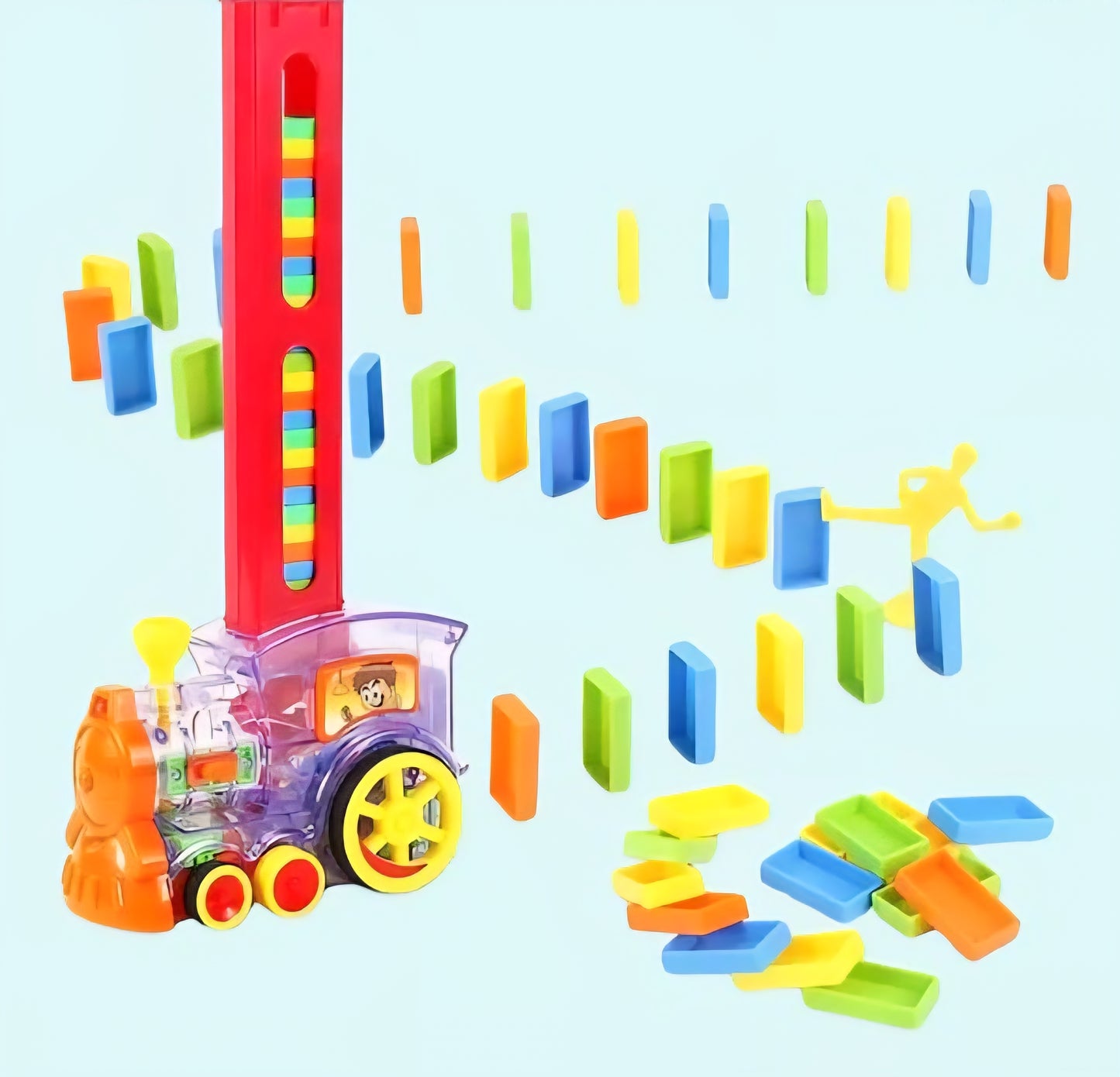BlockChase™ – Race, Set, Domino | Instant Chain Reactions | Perfect for Little Hands