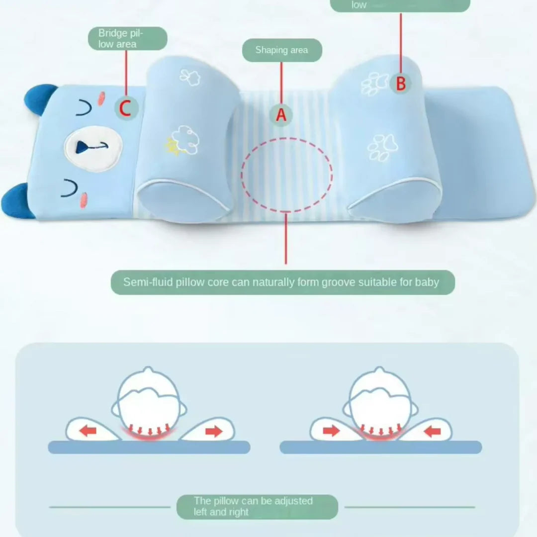 Baby Shaping Head Support Pillow - Assorted Colour drop